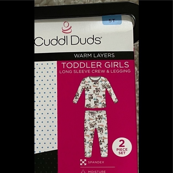 NWT Girl Cuddl Duds Disney's Minnie 2 Piece Rainbows Layer - Set 5T - Picture 5 of 6